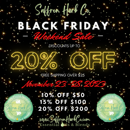 First Ever ... Saffron Herb Co. Black Friday Sale!