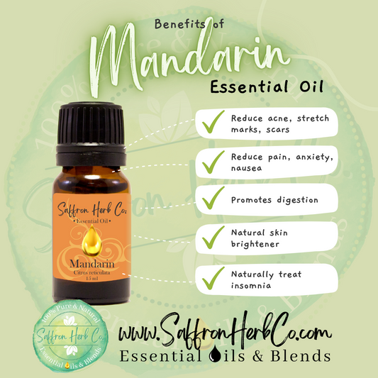 Freshen up your space with the invigorating scent of mandarin essential oil.