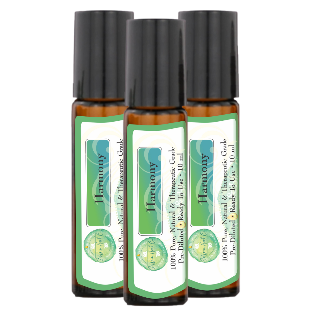 Harmony Essential Oil Roller Bottle Blend • 100% Pure & Natural • Pre-Diluted • Ready To Use