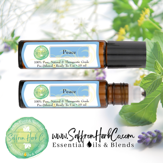 Peace Essential Oil Roller Bottle Blend • 100% Pure & Natural • Pre-Diluted • Ready To Use